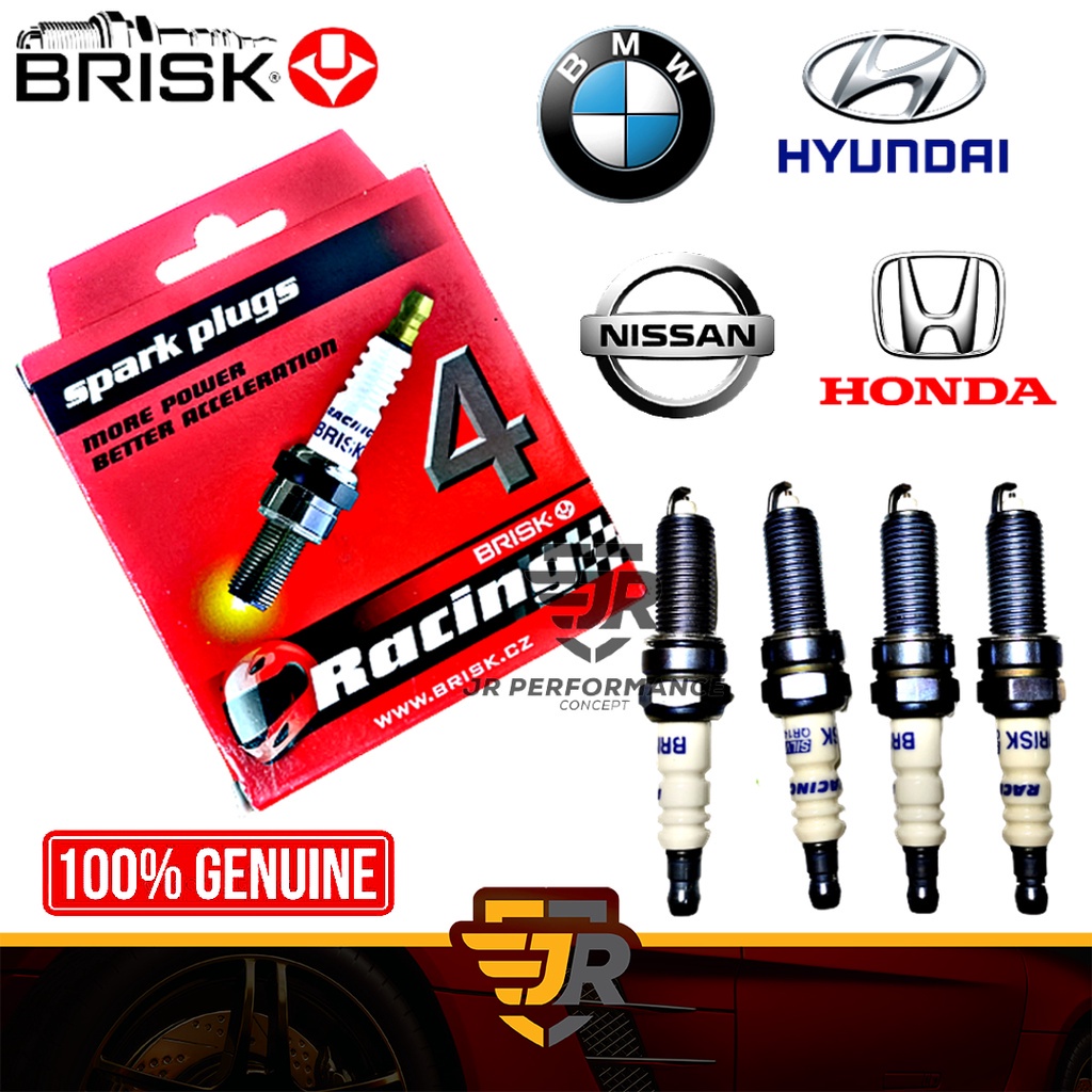 Brisk Silver Spark Plug Honda Civic SI HRV Veloster GDI Turbo Infiniti