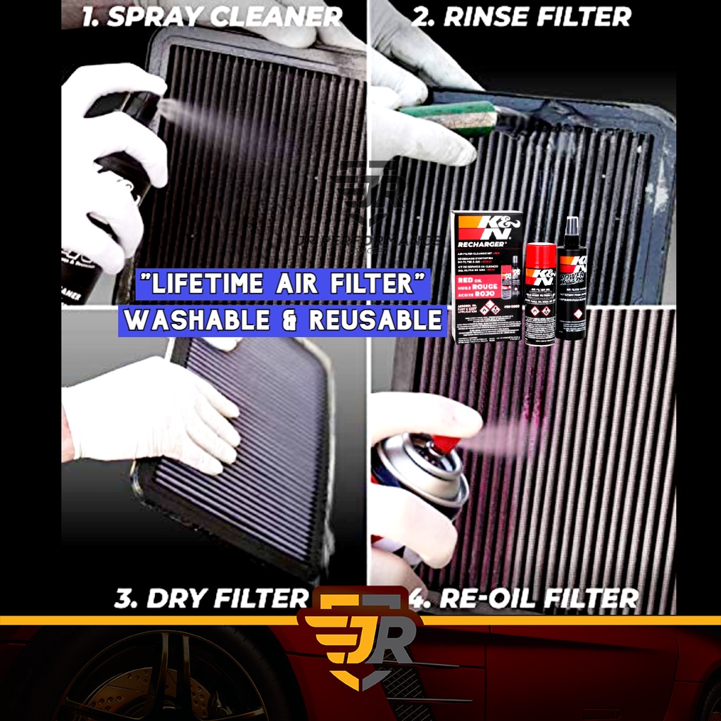 K&N Washable Drop In Replacement Air Filter Perodua Myvi 1.3 1.5 Alza 1