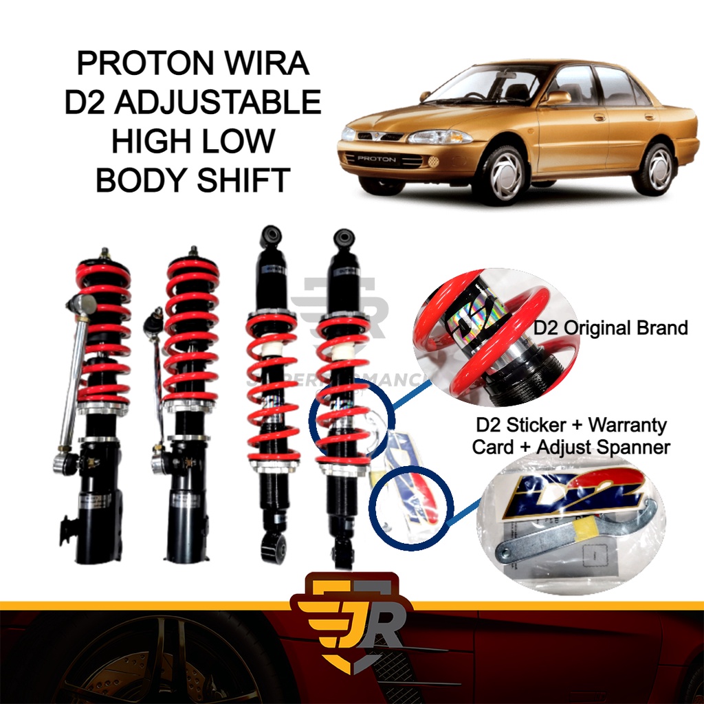 D2 Hi Low High Low Body Shift Adjustable Absorber Waja Persona Gen2