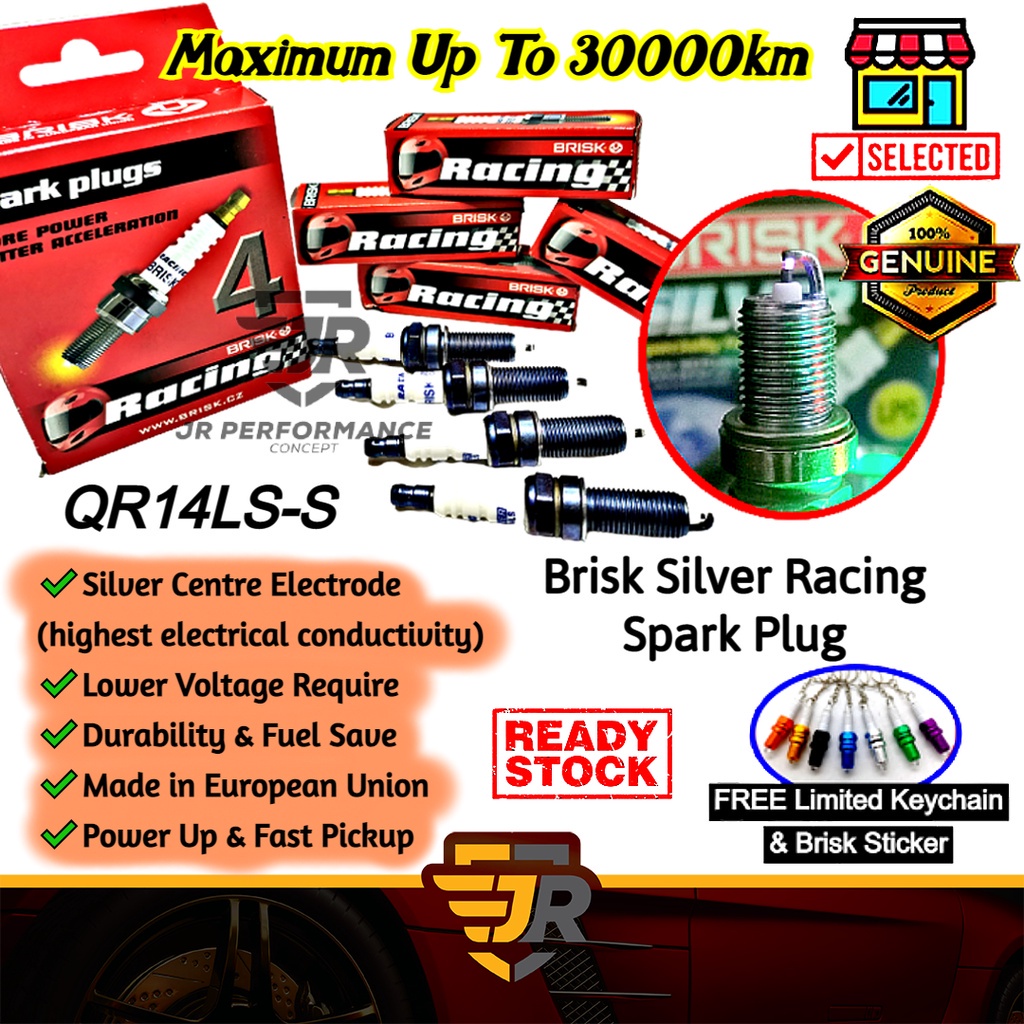 Brisk Silver Spark Plug Honda Civic SI HRV Veloster GDI Turbo Infiniti