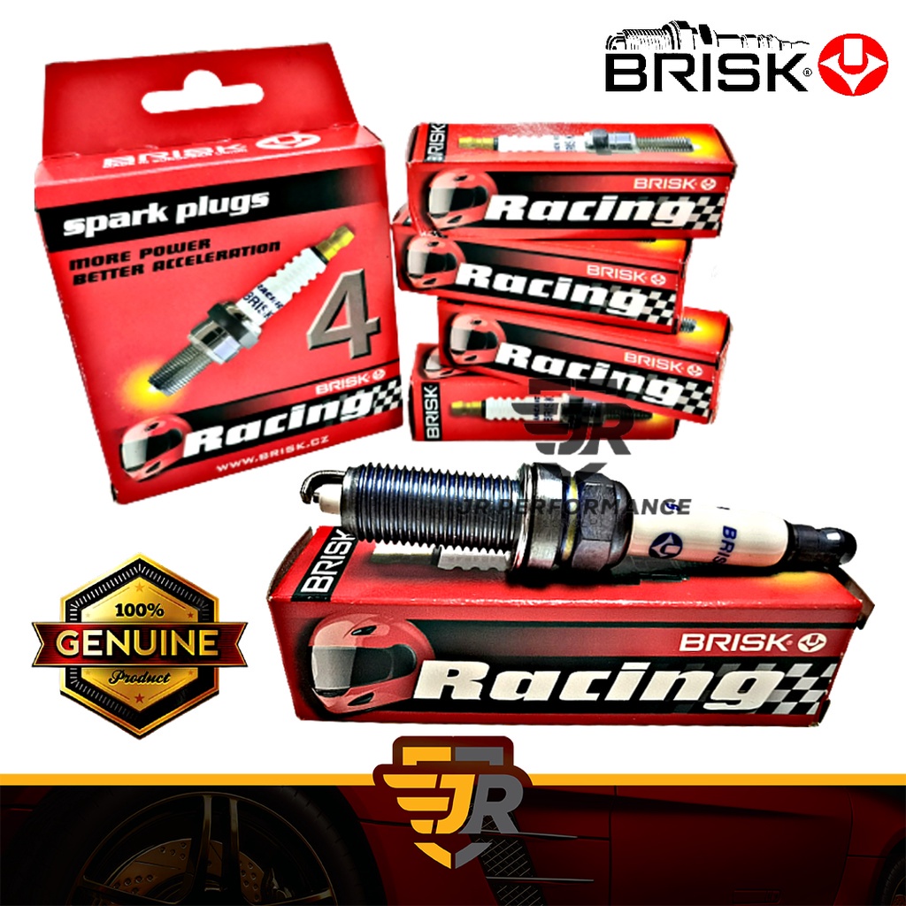 Brisk Silver Spark Plug Honda Civic SI HRV Veloster GDI Turbo Infiniti