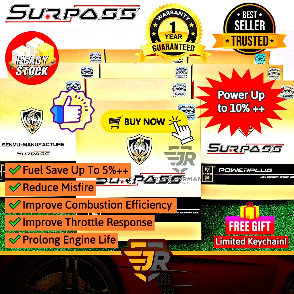 Surpass Power Plus Ignition Plug Coil Toyota Vios NCP42 Dugong NCP93